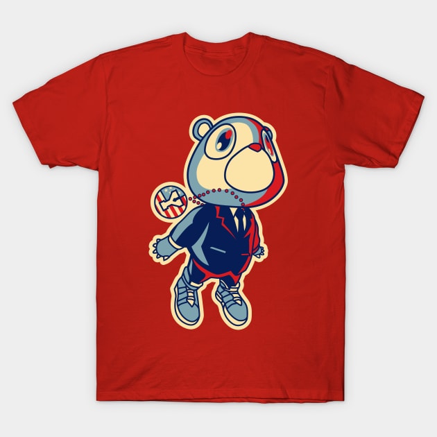 President Bear T-Shirt by Carl Cordes